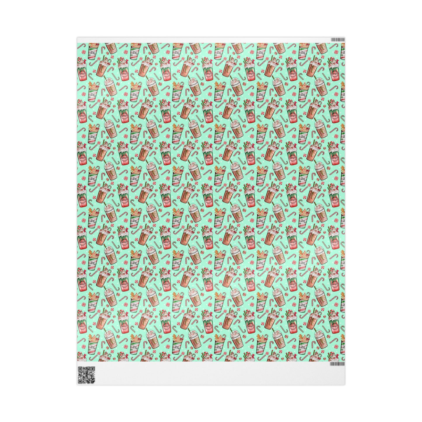 Christmas Latte Pattern - Wrapping Paper