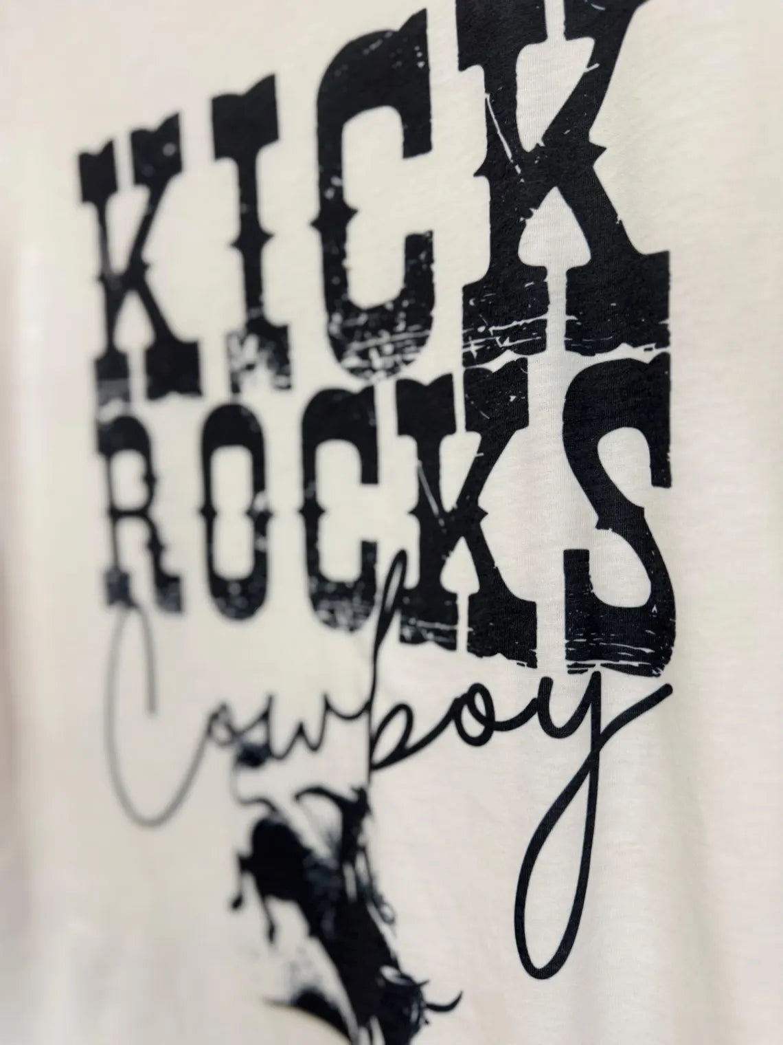 Kick Rocks Cowboy - Adult T-Shirt - Sublimated T-Shirt