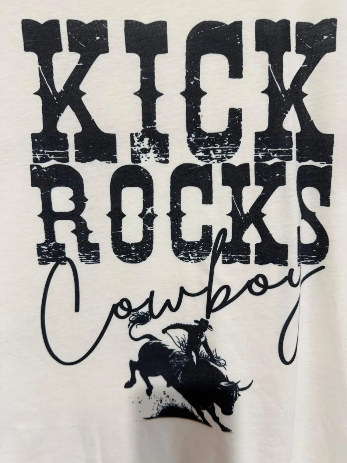 Kick Rocks Cowboy - Adult T-Shirt - Sublimated T-Shirt