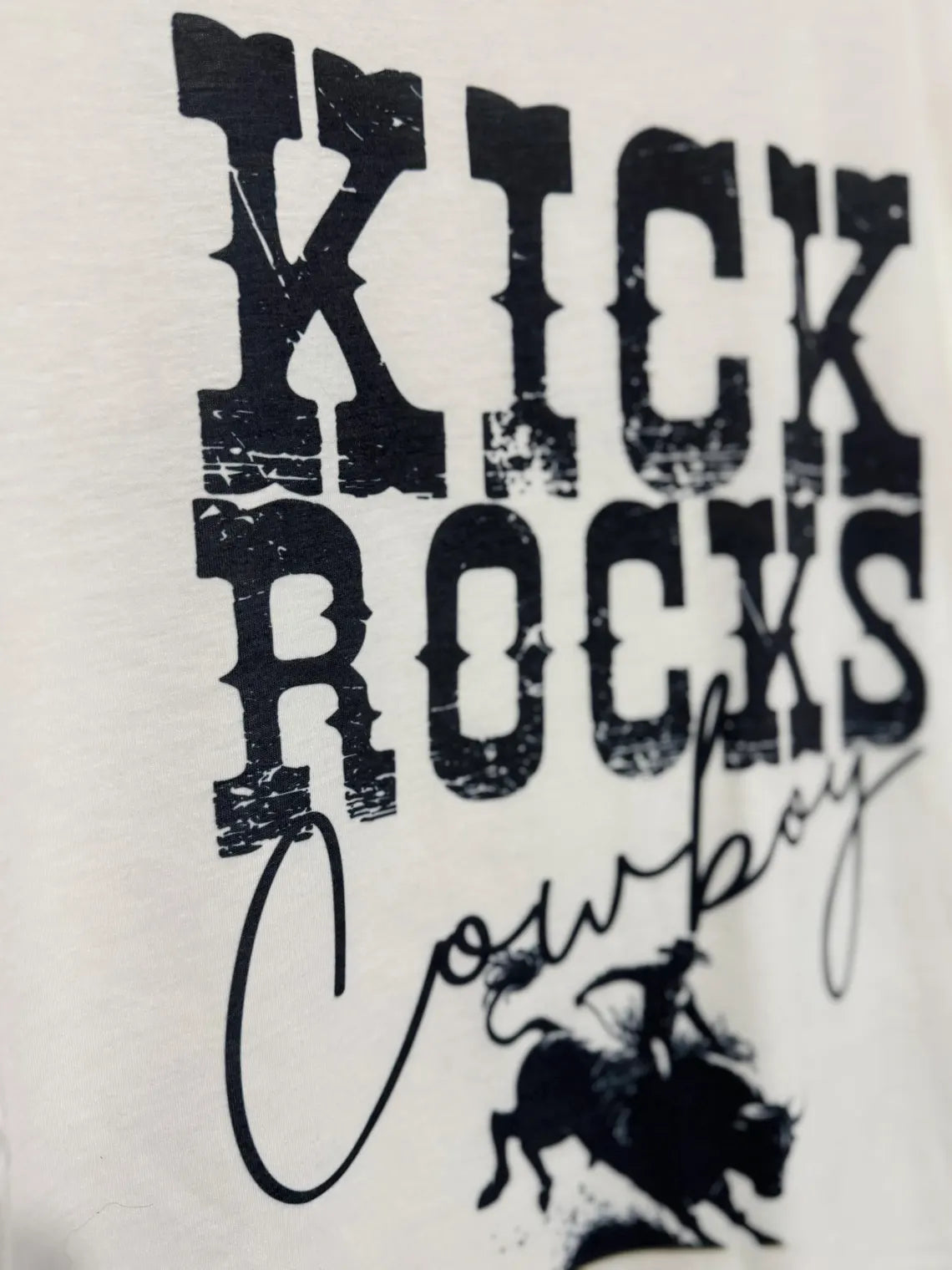 Kick Rocks Cowboy - Adult T-Shirt - Sublimated T-Shirt