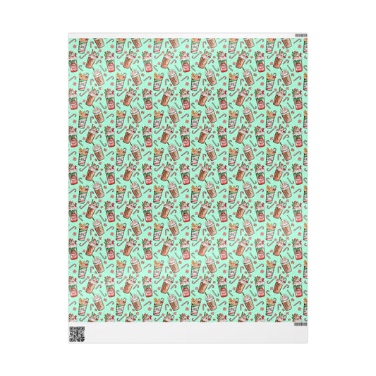 Christmas Latte Pattern - Wrapping Paper