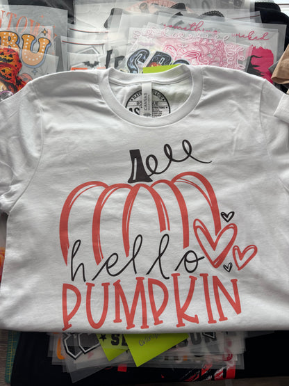 Hello Pumpkin Bella+Canvas Tee – Small | Ready to Ship