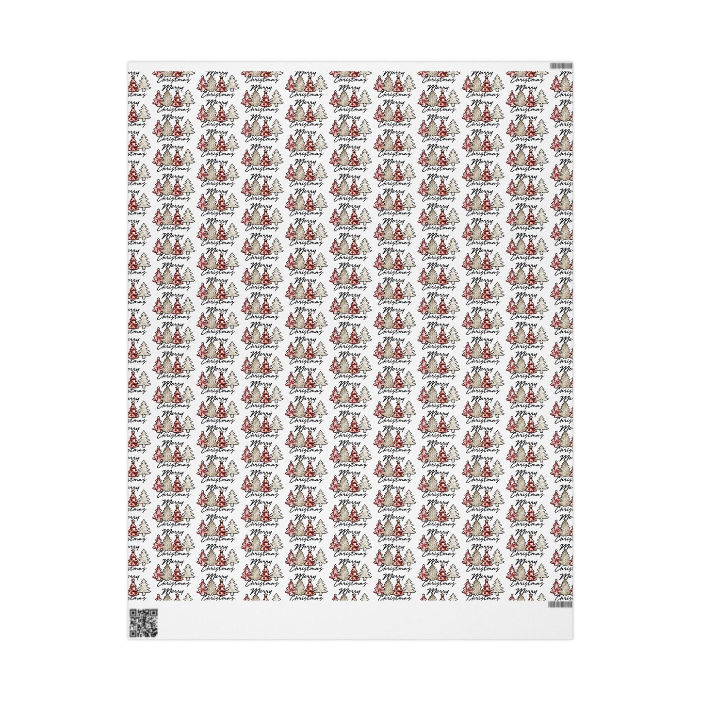 Merry Christmas Trees Pattern - Wrapping Paper