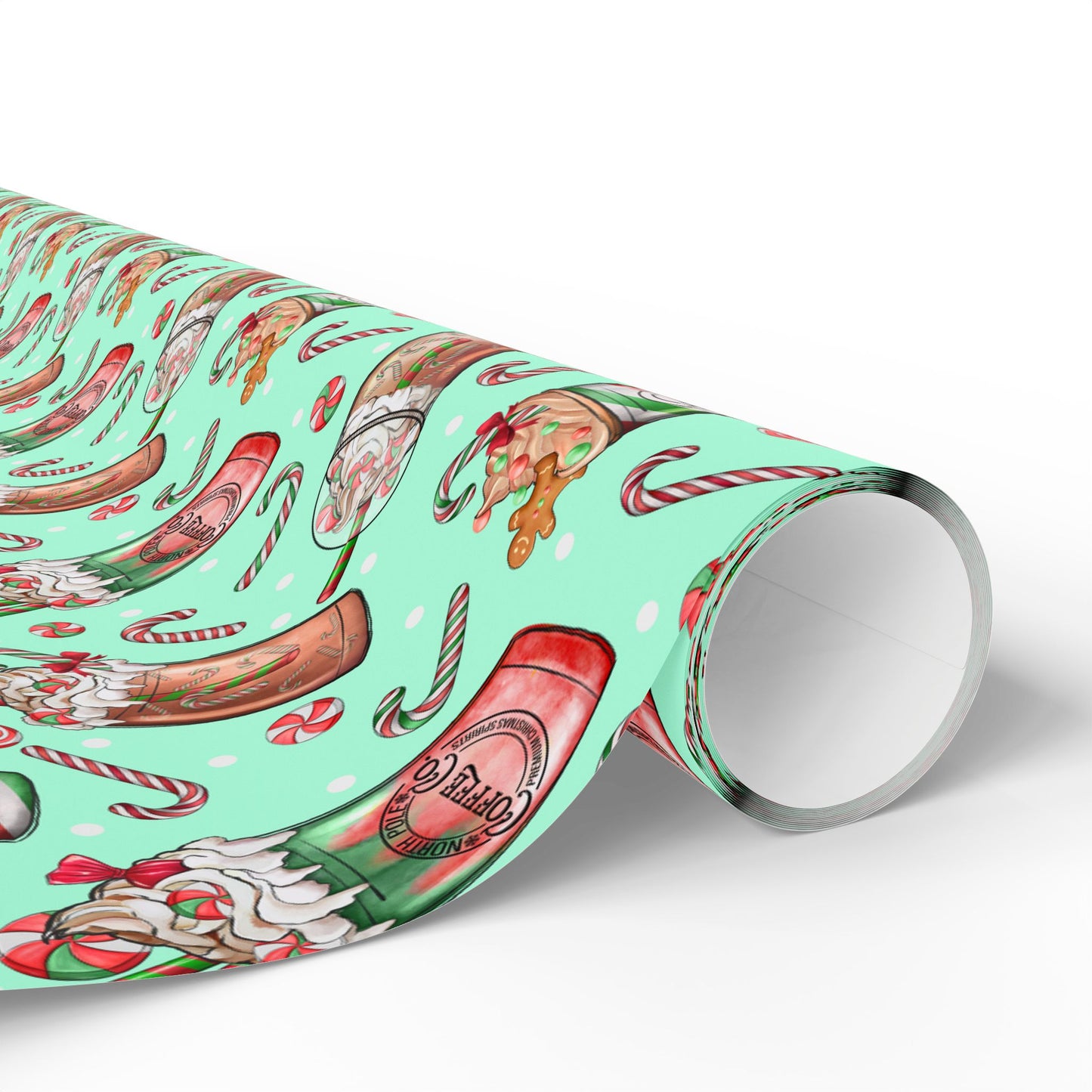 Christmas Latte Pattern - Wrapping Paper