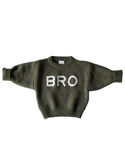 Bro Knit Sweater, Wilderness: 6 - 12 mo.