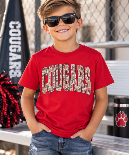 Cougars Camo - Youth Tee