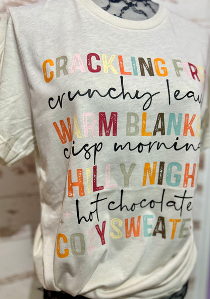 Cozy Fall Graphic T-Shirt | Autumn Aesthetic Tee | Fall Season Shirt | Boutique Cozy Graphic Tee | Pumpkin Season Shirt