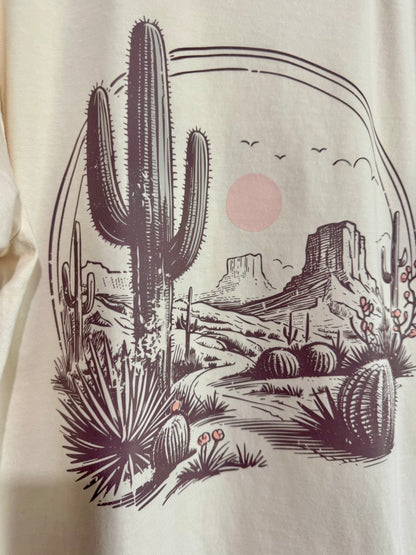 Western Scene T-Shirt - Adult Tee - Comfort Colors