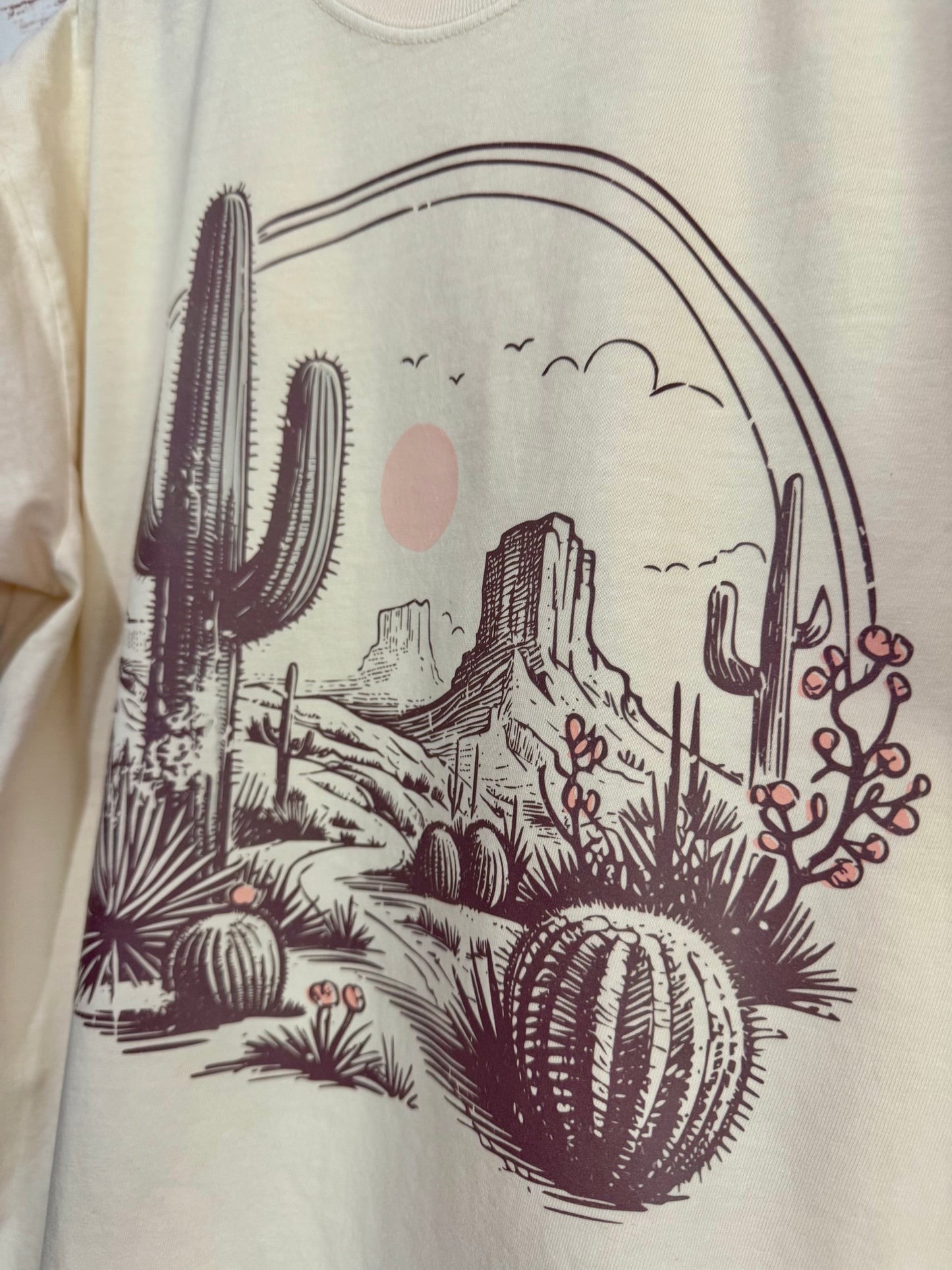 Western Scene T-Shirt - Adult Tee - Comfort Colors
