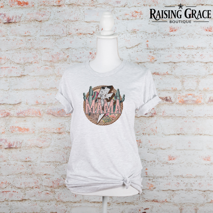 Mama - Western - Adult T-Shirt