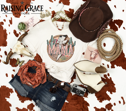 Mama - Western - Adult T-Shirt