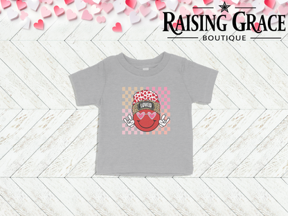 Loved Smiley Face Baby Tee | Cute Valentine’s Infant Shirt