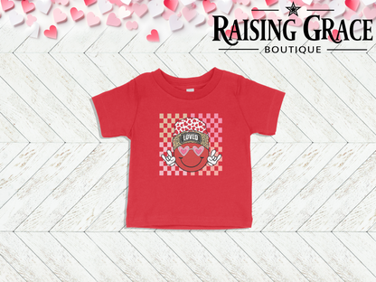 Loved Smiley Face Baby Tee | Cute Valentine’s Infant Shirt