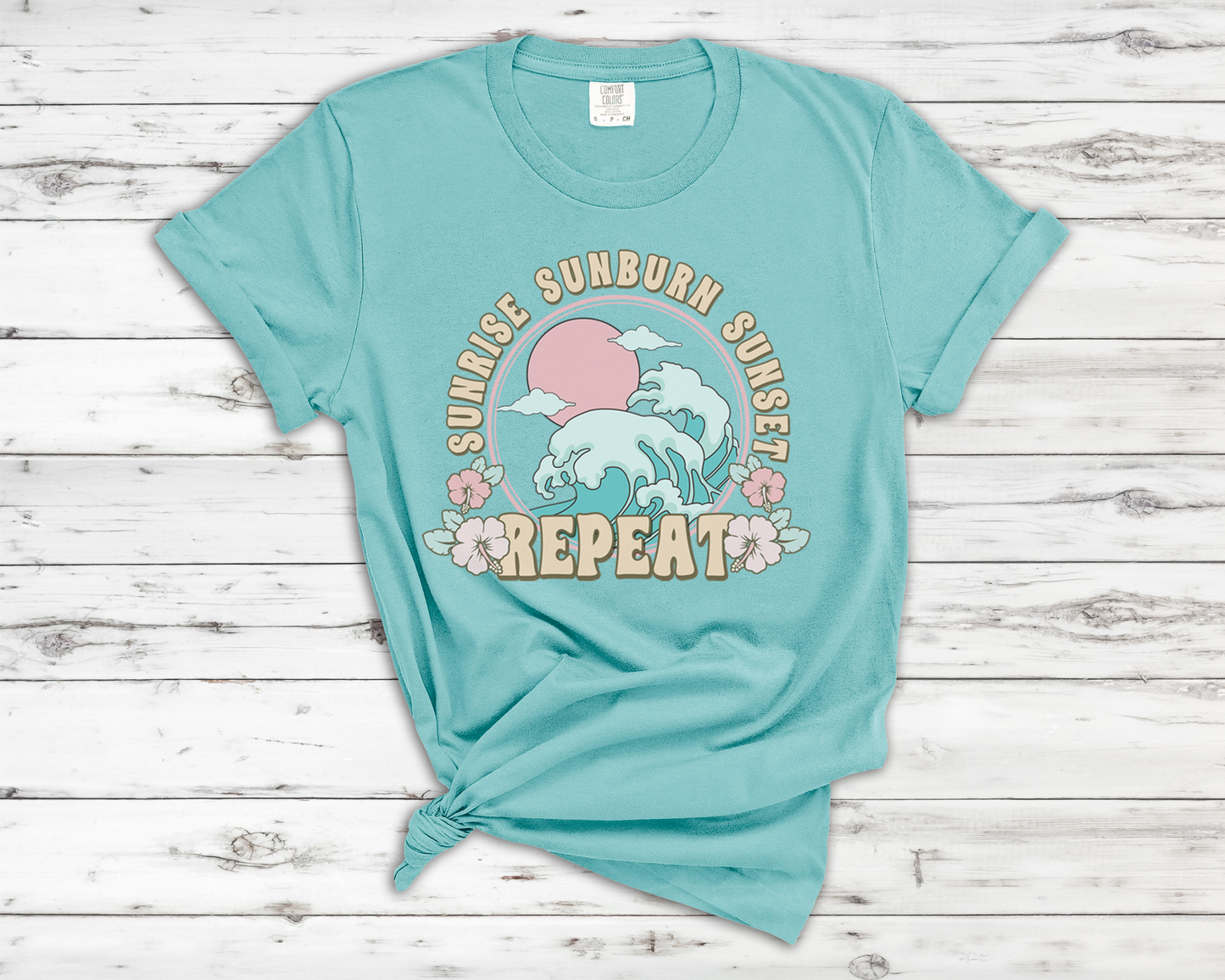 Sunrise Sunburn Sunset Repeat - T-Shirt