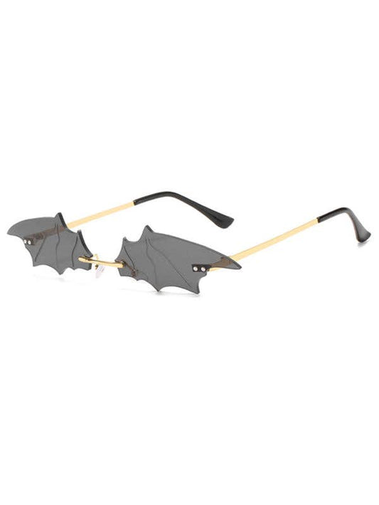 Bat Sunglasses: Gold-gray