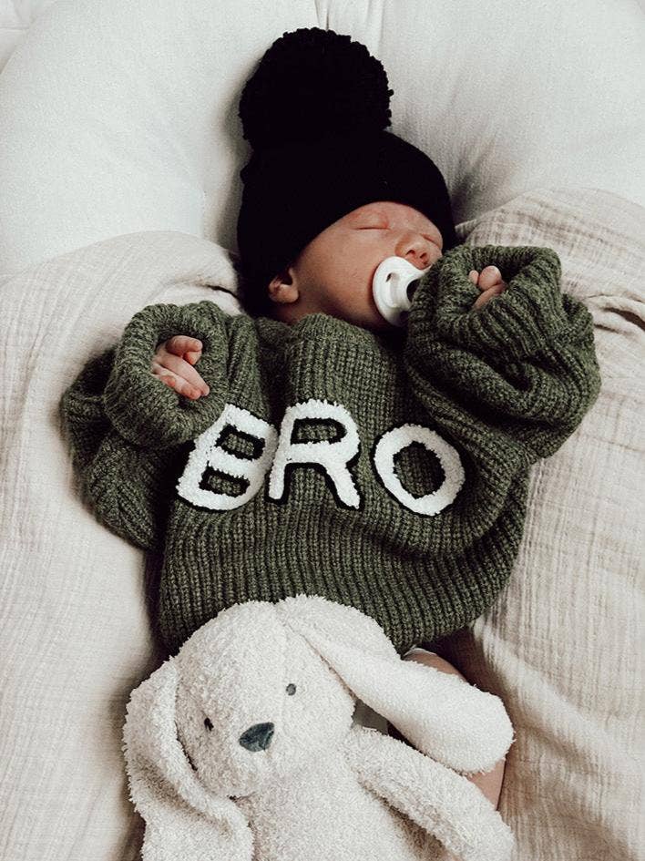 Bro Knit Sweater, Wilderness: 6 - 12 mo.
