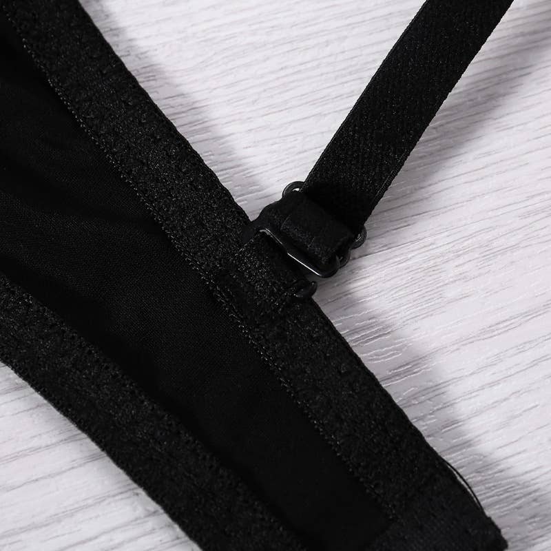 Punk Sexy Rivet Women's Bra: Black / XL
