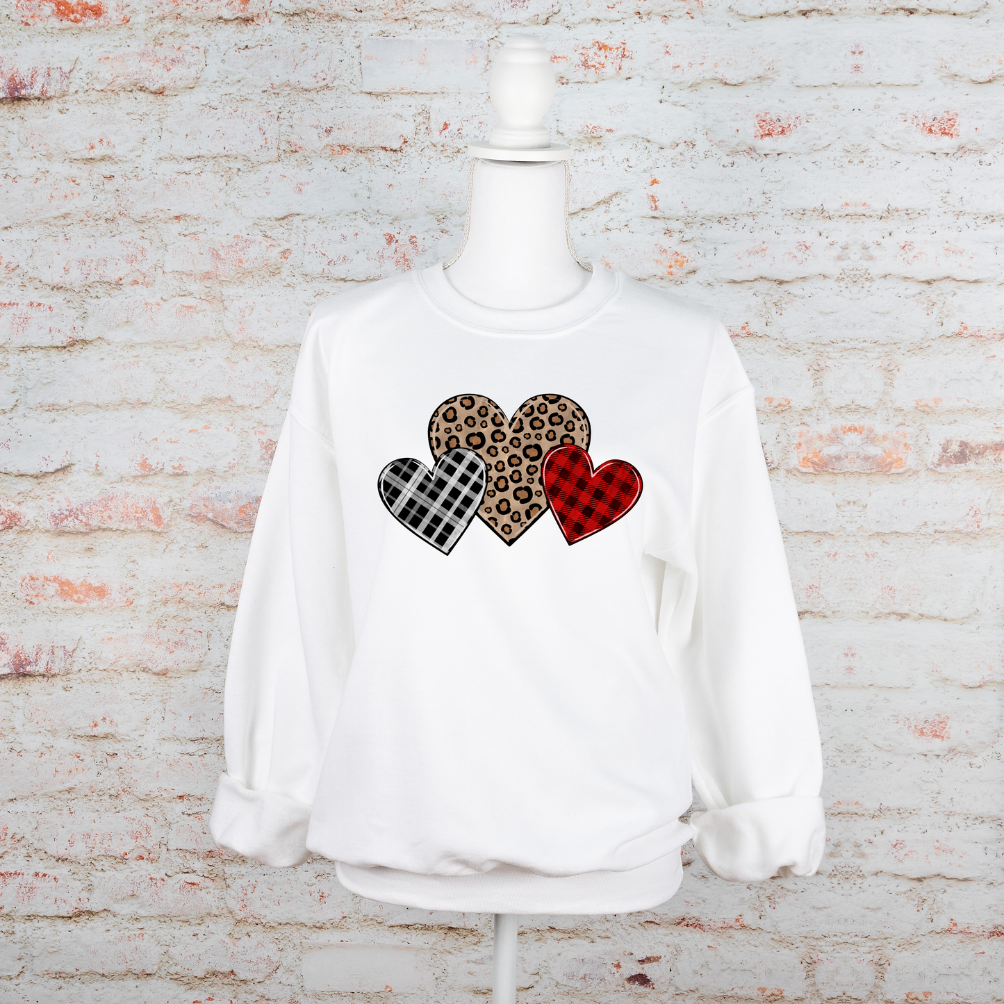 Valentines Hearts - Sweatshirt - Adult