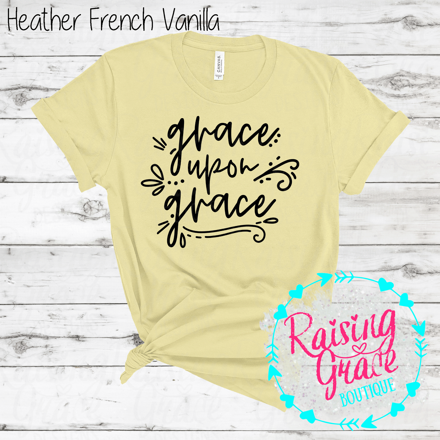 Grace Upon Grace - T-Shirt - (Shades of Yellow)