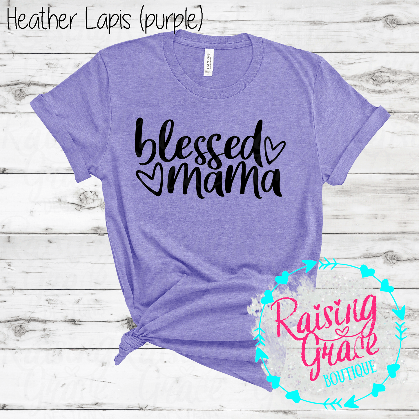 Blessed Mama - T-Shirt - (Shades of Pink and Purple)