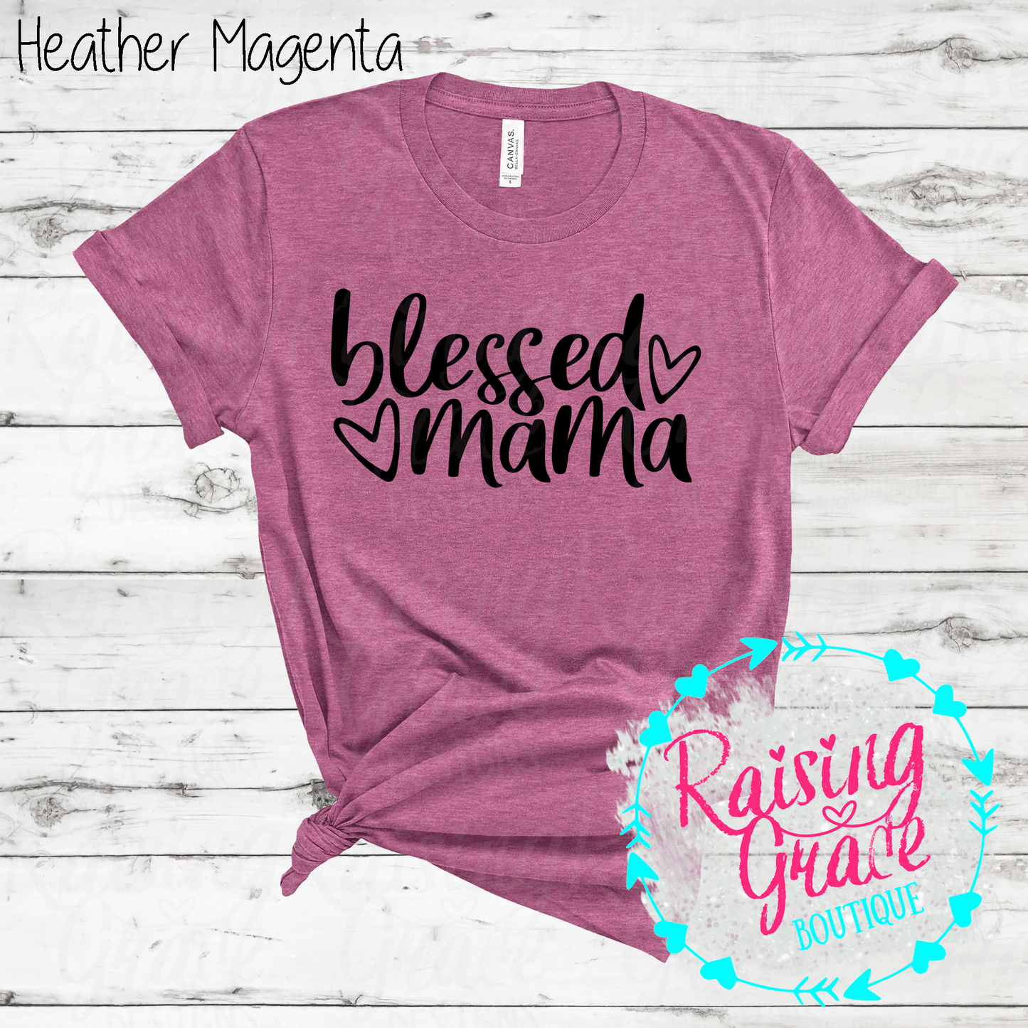 Blessed Mama - T-Shirt - (Shades of Pink and Purple)