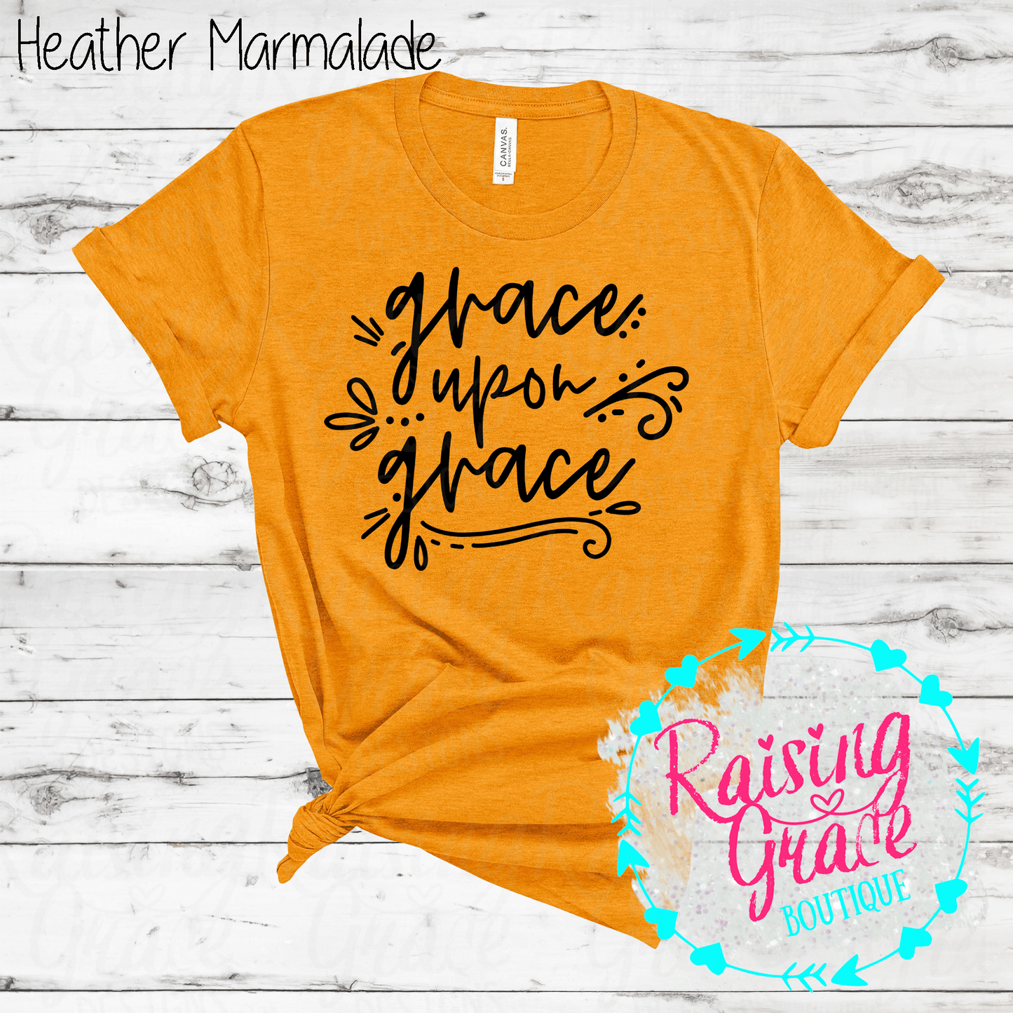 Grace Upon Grace - T-Shirt - (Shades of Yellow)