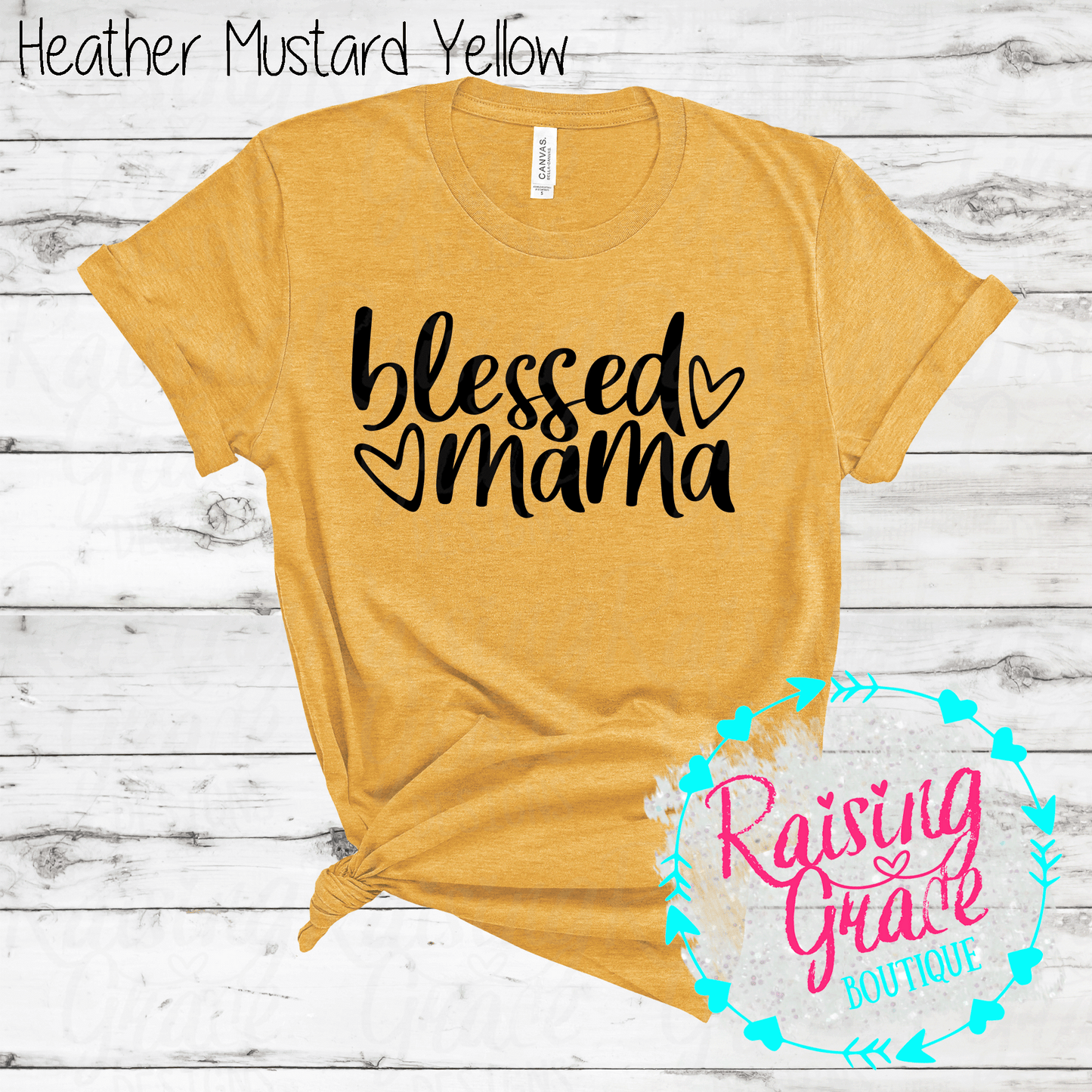 Blessed Mama - T-Shirt - (Shades of Yellow)