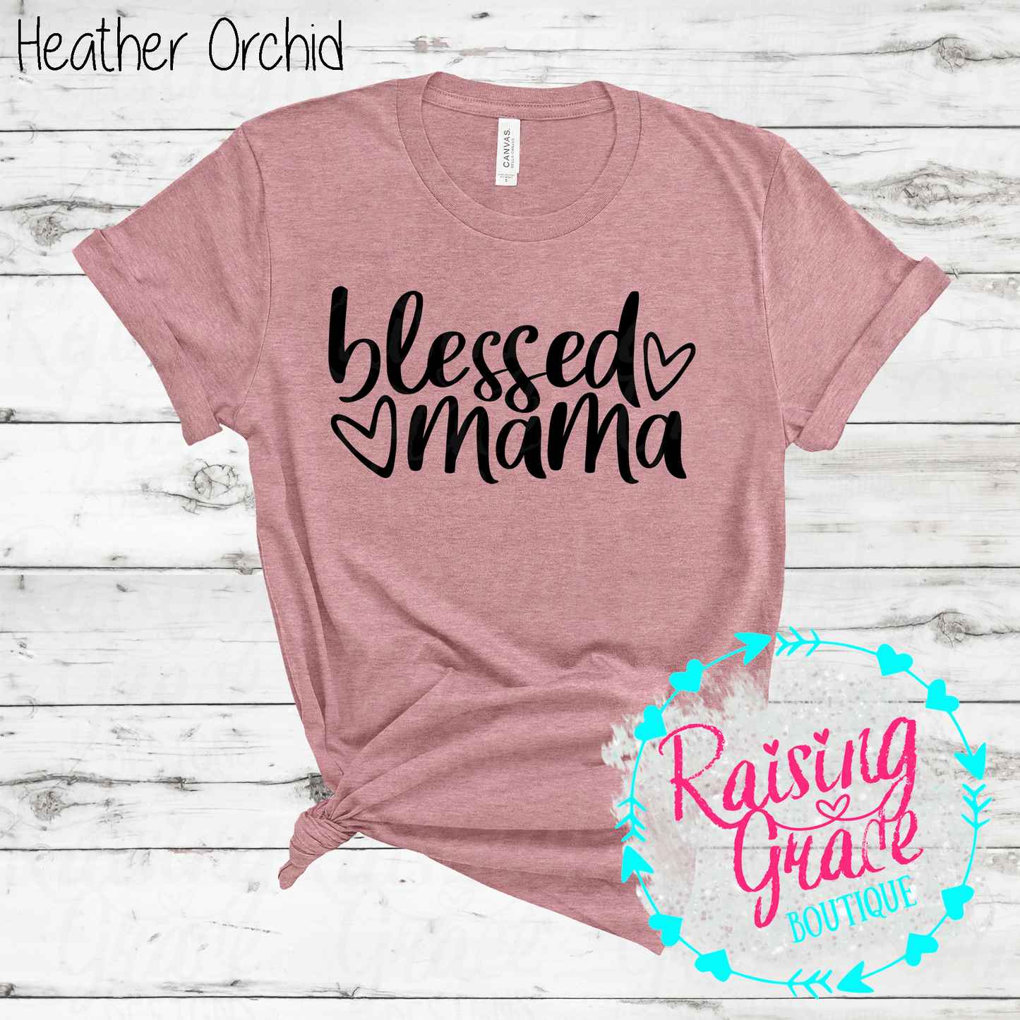 Blessed Mama - T-Shirt - (Shades of Pink and Purple)