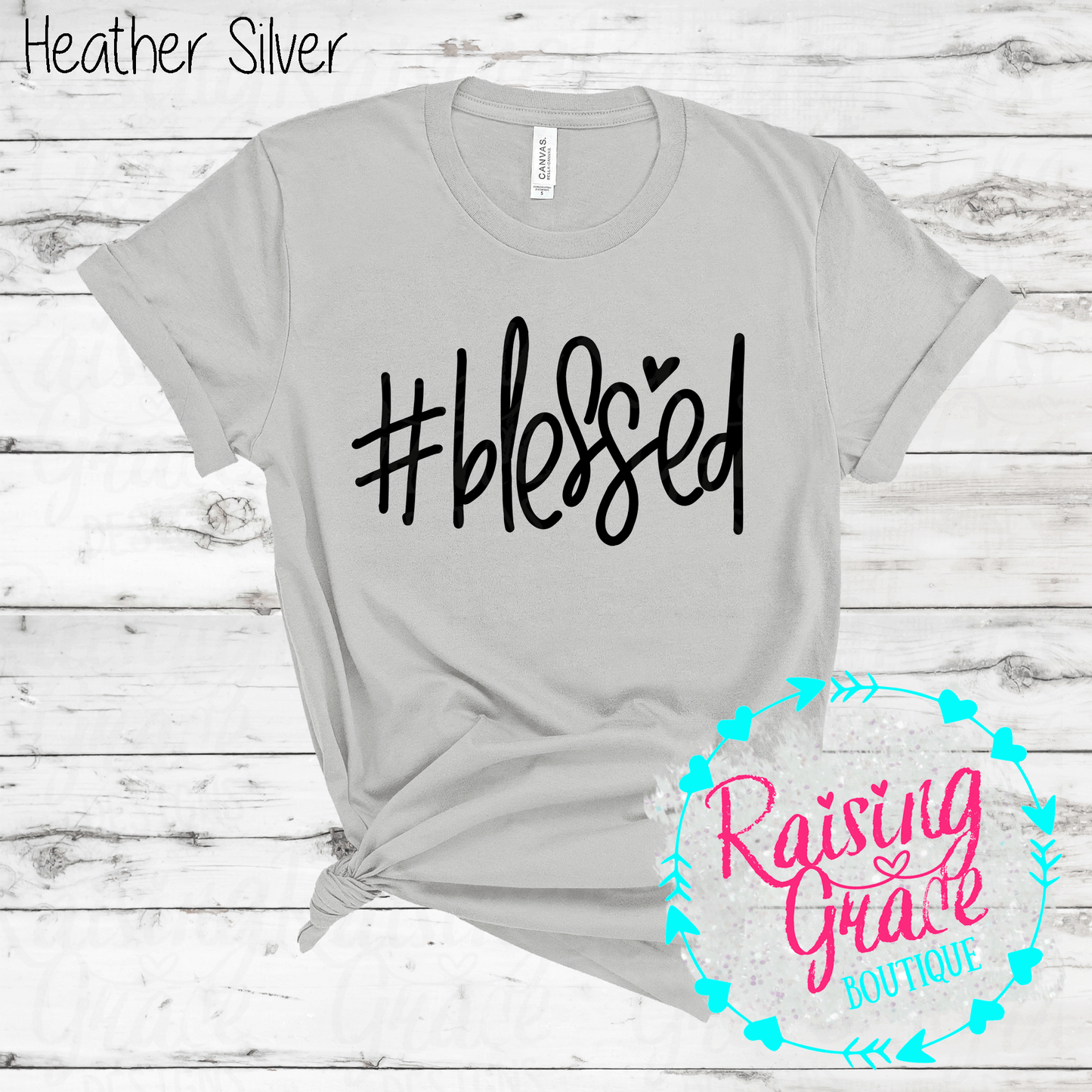 #Blessed - T-Shirt - (Whites, Blacks, and Shades of Grey)