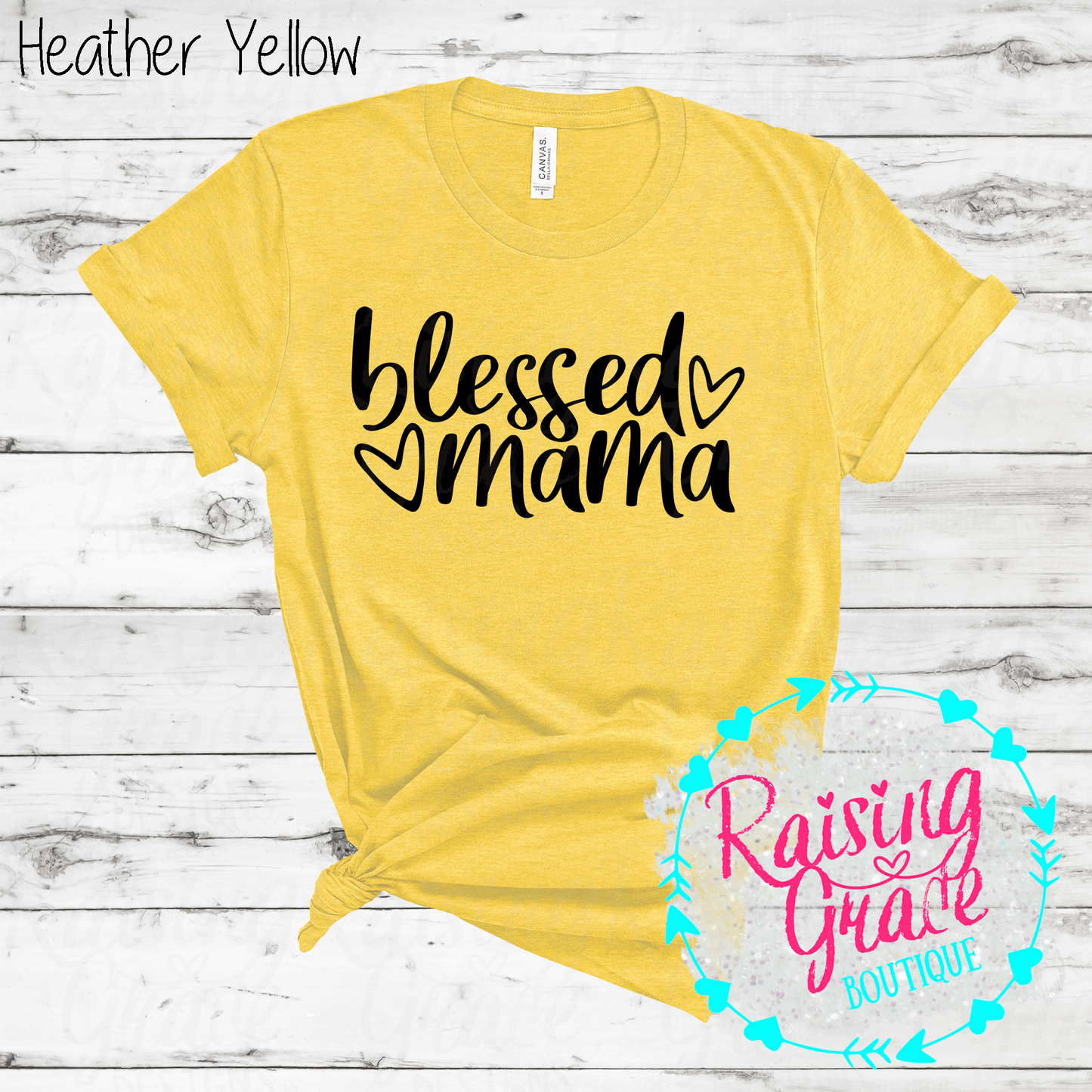 Blessed Mama - T-Shirt - (Shades of Yellow)