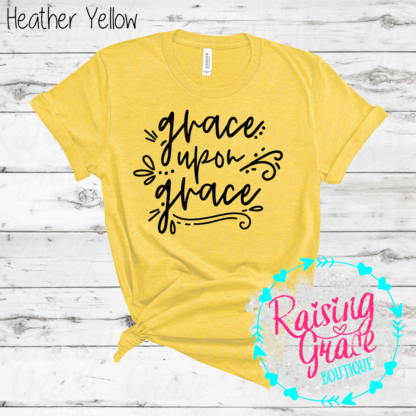 Grace Upon Grace - T-Shirt - (Shades of Yellow)