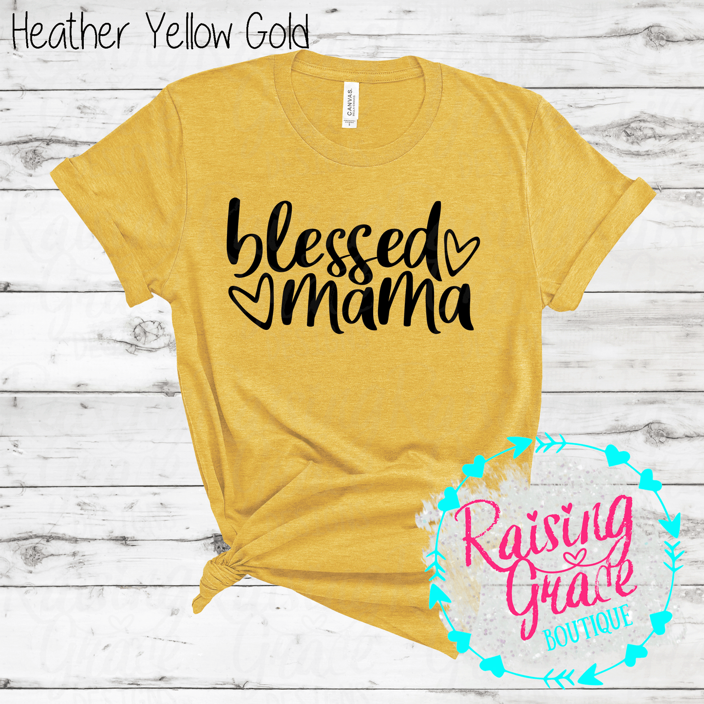 Blessed Mama - T-Shirt - (Shades of Yellow)