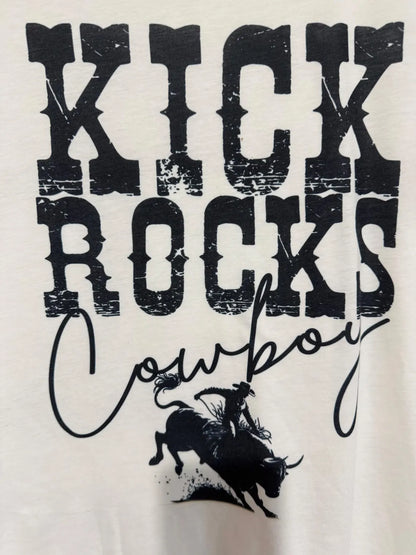 Kick Rocks Cowboy - Adult T-Shirt - Sublimated T-Shirt