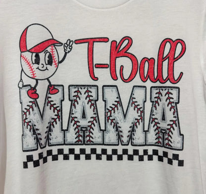 Ready To Ship - T-Ball Mama - Sublimated T-Shirt - Adult X. Small