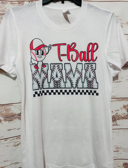 Ready To Ship - T-Ball Mama - Sublimated T-Shirt - Adult X. Small