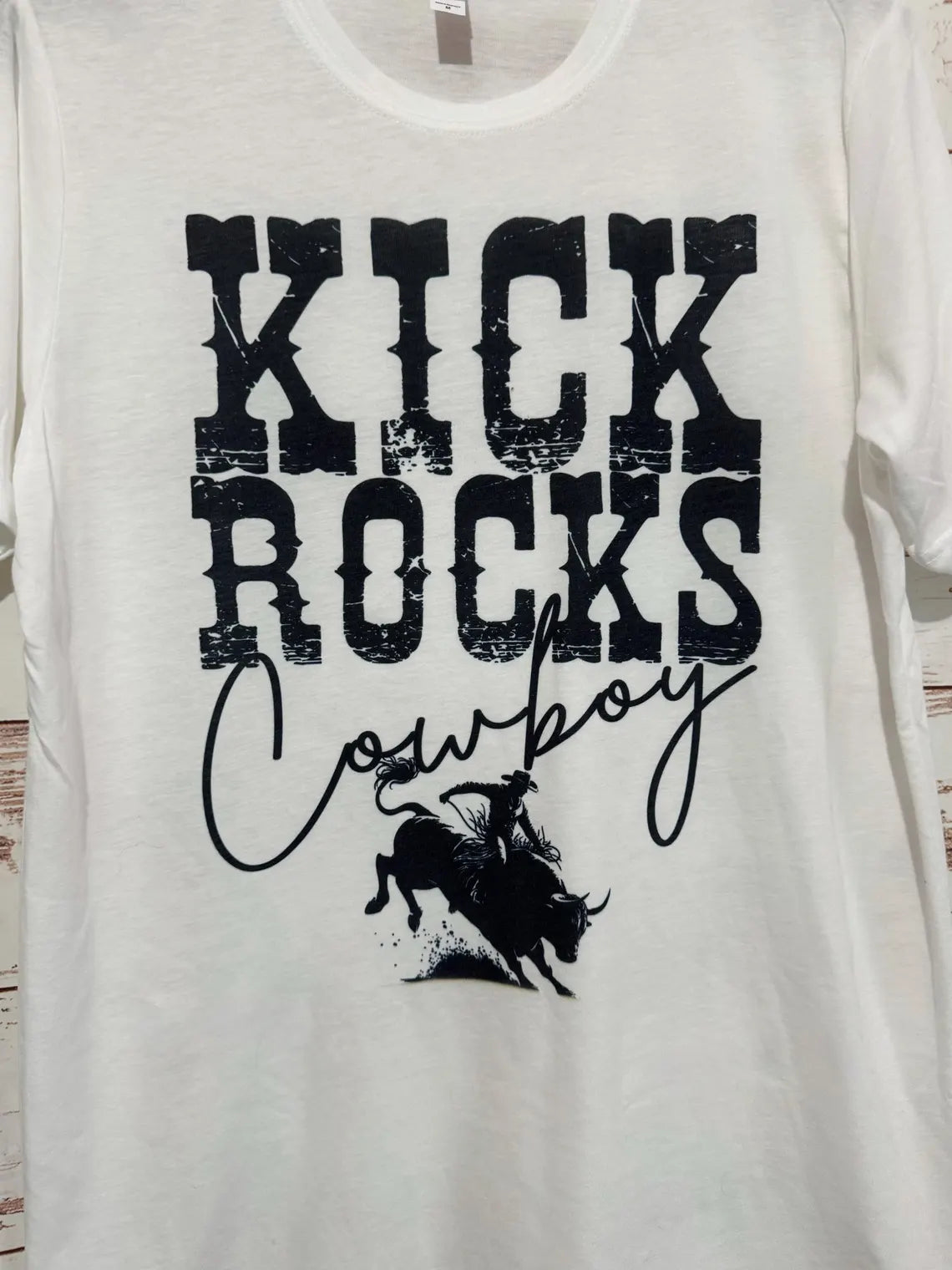 Kick Rocks Cowboy - Adult T-Shirt - Sublimated T-Shirt