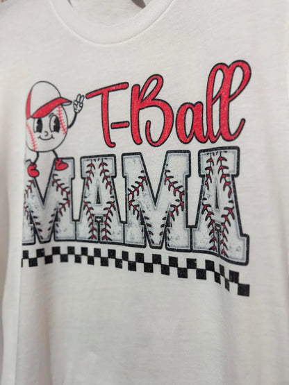 Ready To Ship - T-Ball Mama - Sublimated T-Shirt - Adult X. Small