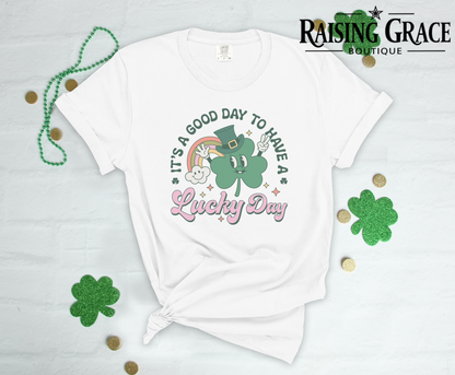 It's A Good Day To Have A Lucky Day - St Patrick's - Adult T-Shirt - Comfort Colors
