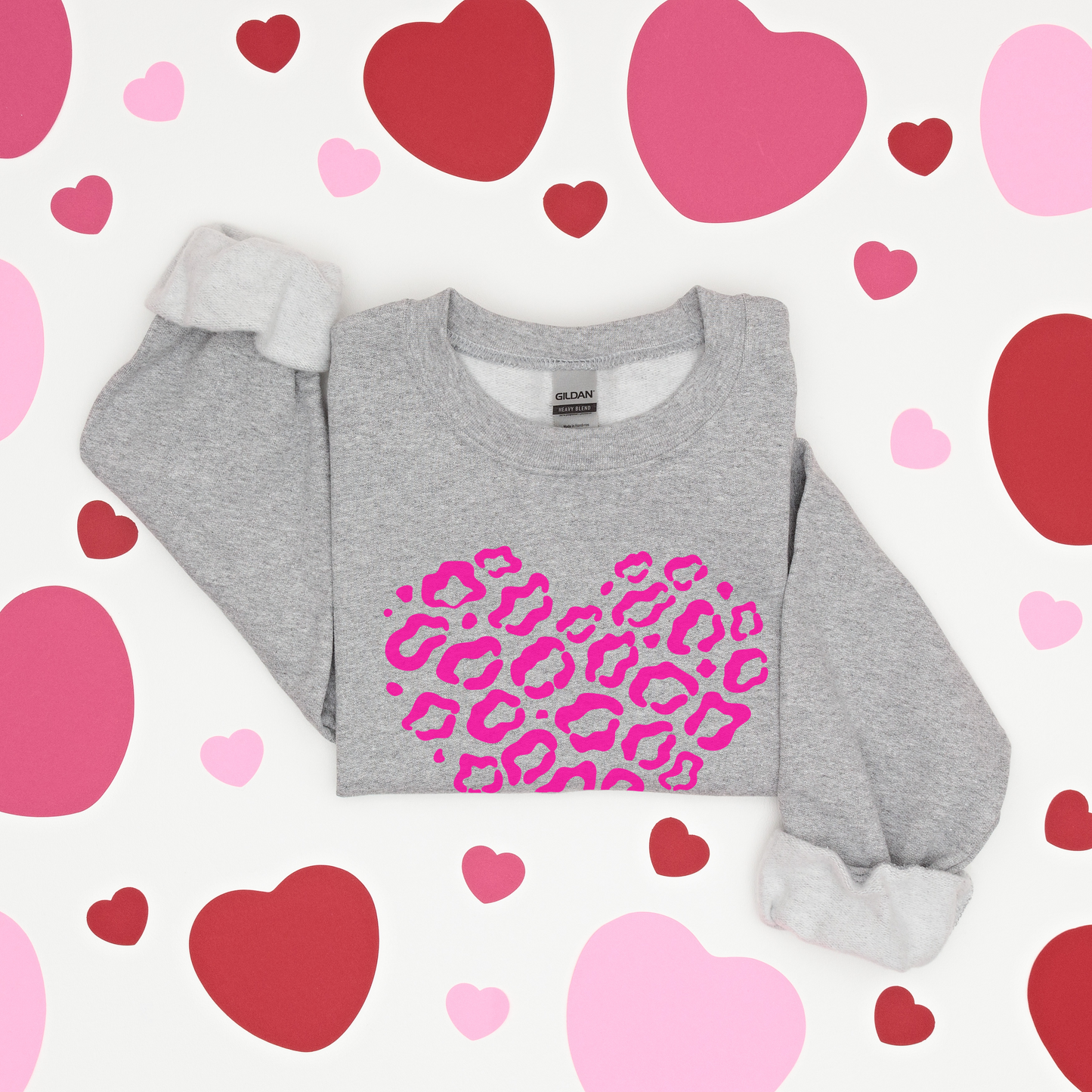 Leopard Heart - Sweatshirt - Adult