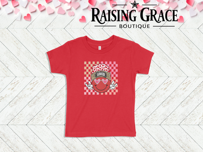 Loved Smiley Face Valentine’s Toddler Tee | Cute Valentine’s Kids Shirt