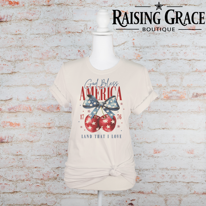 God Bless America - Adult T-Shirt - Bella Canvas