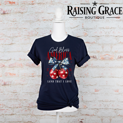 God Bless America - Adult T-Shirt - Bella Canvas