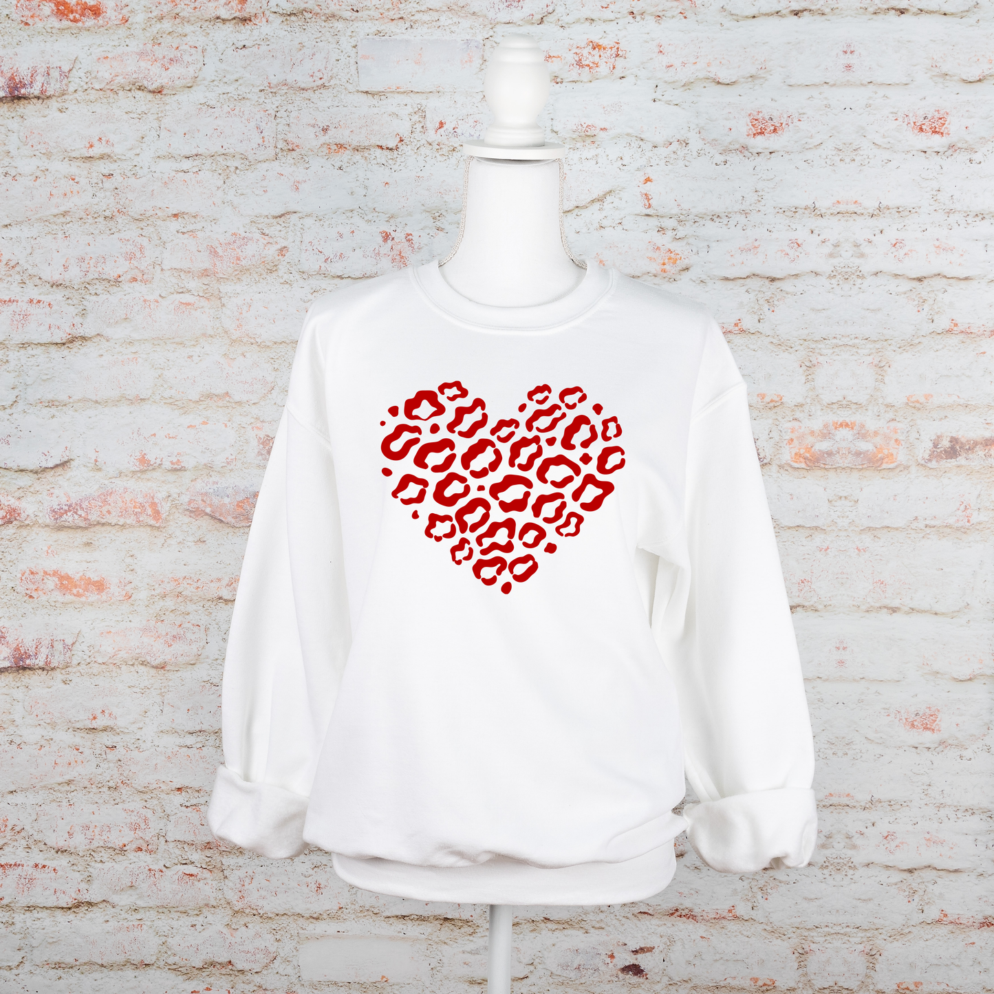 Leopard Heart - Sweatshirt - Adult