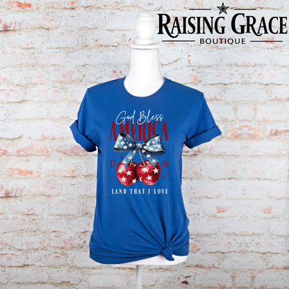 God Bless America - Adult T-Shirt - Bella Canvas