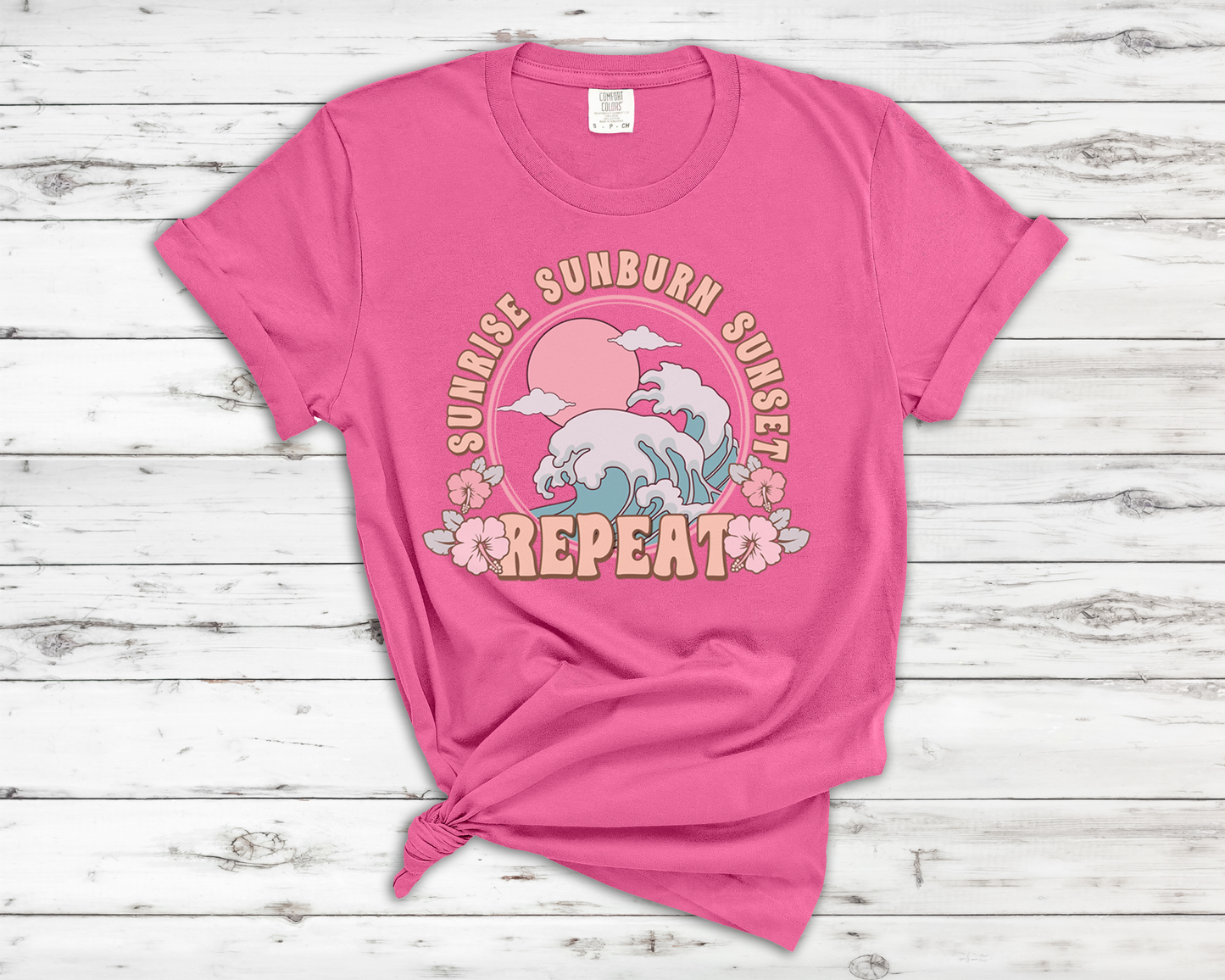 Sunrise Sunburn Sunset Repeat - T-Shirt