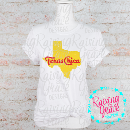 Texas Chica T-Shirt | Soft Texas Graphic Tee for Everyday & Game Day