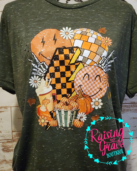 Fall Retro T-Shirt -Adult Tee