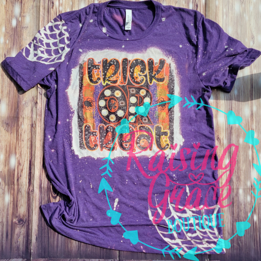 Trick Or Treat Bleached T-Shirt