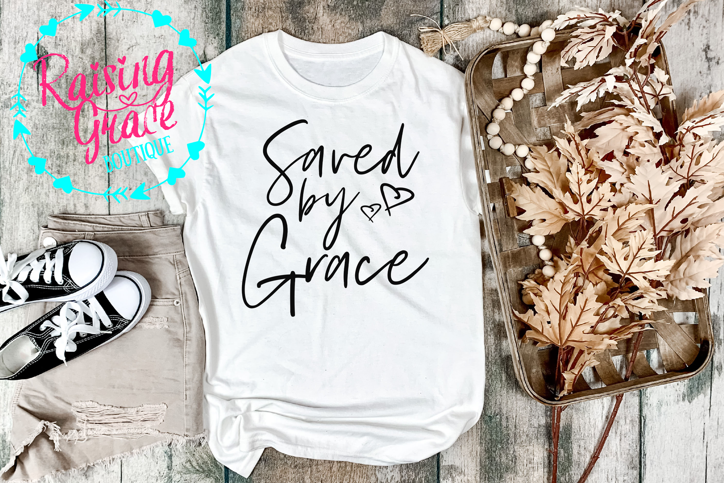 Saved By Grace T-Shirt - Adult