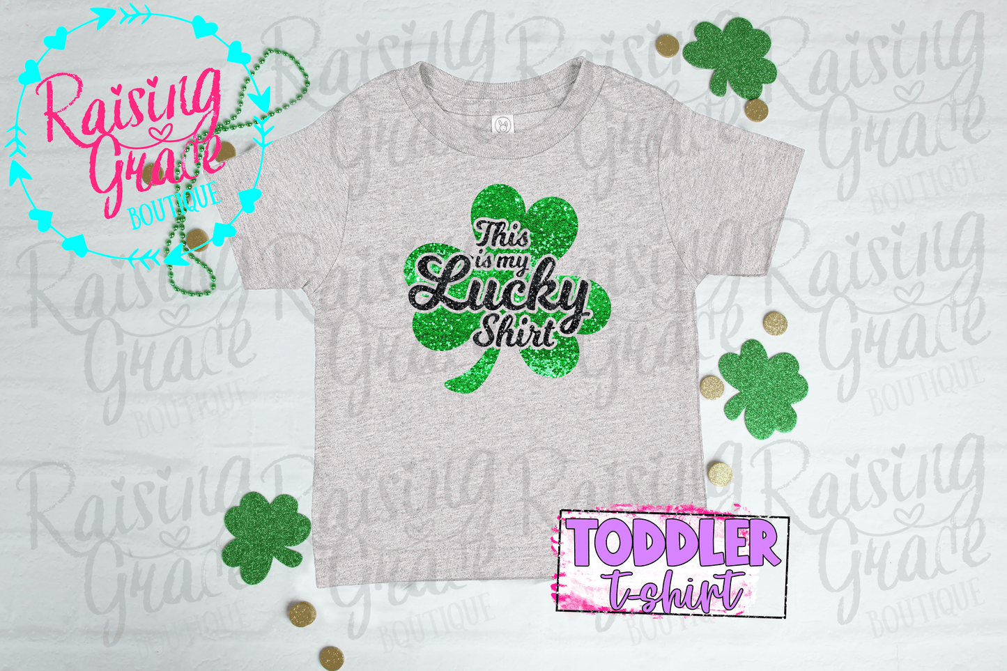 This Is My Lucky Shirt - Glitter - Toddler